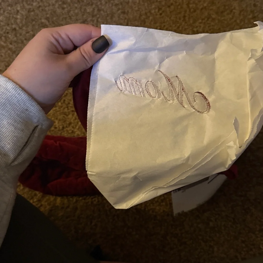 Pottery Barn Quilted Large Mom Stocking